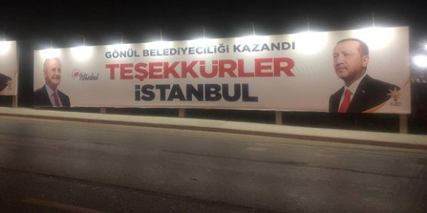 İstanbul'da Binali Yıldırım'ın 'teşekkürler' billboardları - Resim: 0