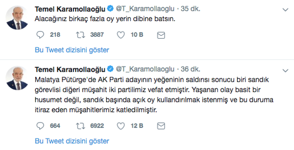 Temel Karamollaoğlu'ndan Malatya'daki olaya sert tepki: Müşahitlerimiz katledilmiştir - Resim: 0