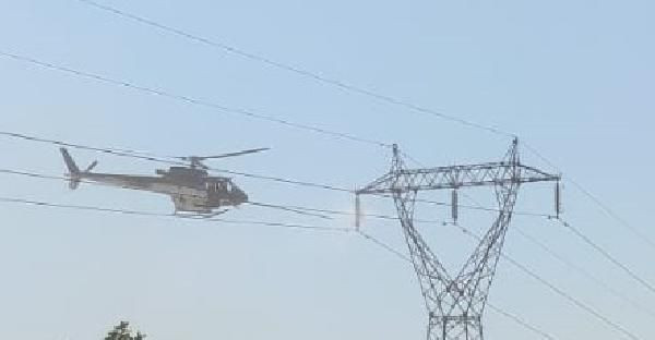 Şanlıurfa'da yüksek gerilim hattı helikopterle temizlendi! Vatandaşlar paniğe kapıldı - Resim: 3