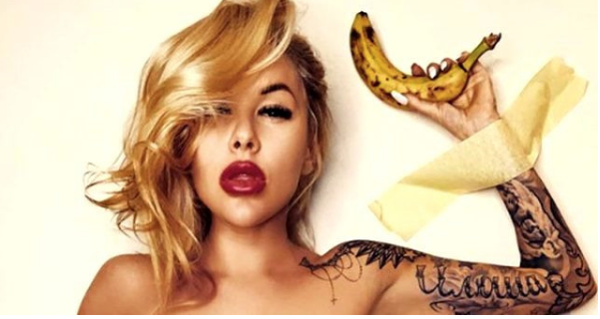 Elinde muzla kendini duvara bantlamıştı İrina Morozyuk, geçtiğimiz günlerde kendisini elinde bir muzla duvara bantladığı fotoğrafını paylaşmıştı. Irina fotoğrafın altına takipçileri için "Muzumun fiyatı nedir?" sorusunu bırakmıştı.