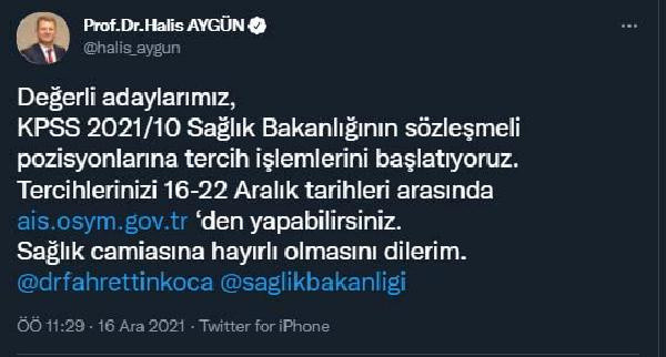 Sağlık Bakanlığı sözleşmeli personel alınacak! ÖSYM açıkladı tercihler başladı - Resim: 0