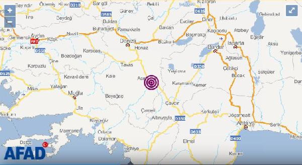 Denizli bir kez daha sallandı depremin büyüklüğü açıklandı