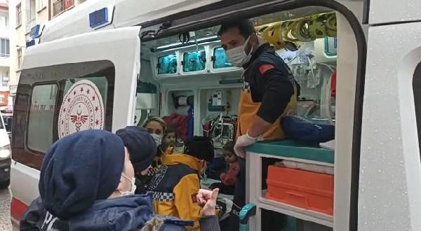 Konya'da alevler daireyi sardı! 8'i çocuk 10 kişi hastanelik oldu - Resim: 1