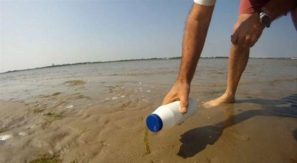 Denizin orta yerine tuz döktü ve bir anda çıkan şey... - Resim: 1