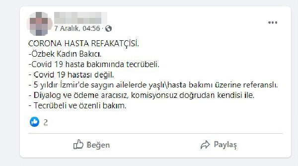 Koronavirüs gelir kapısı oldu! Refakatçi borsası oluştu - Resim: 0