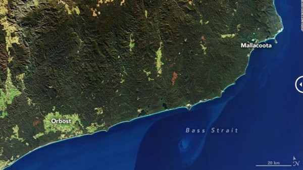 Avustralya resmen kül oldu uydu görüntüleri felaketi böyle yansıttı - Resim: 0