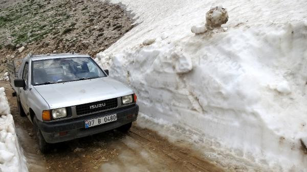 Yaz geldi ama onlar hala karla kapanan yolları açıyor! - Resim: 3