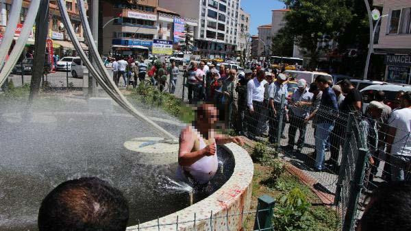 Kendini ateşe verdi: Süs havuzuna atılarak kurtarıldı! - Resim: 4