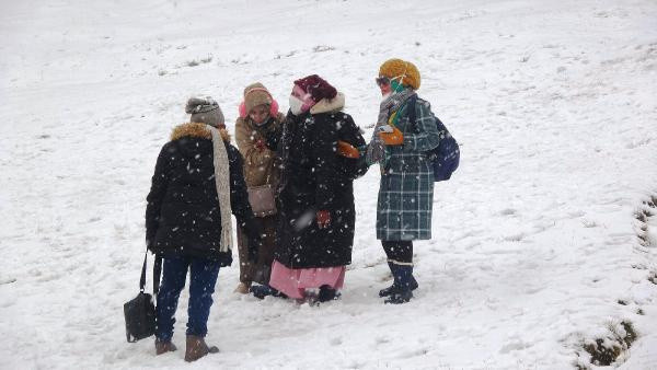 Kar kalınlığı yaklaşık 10 santimetreye ulaştı! Uludağ bembeyaz oldu - Resim: 0