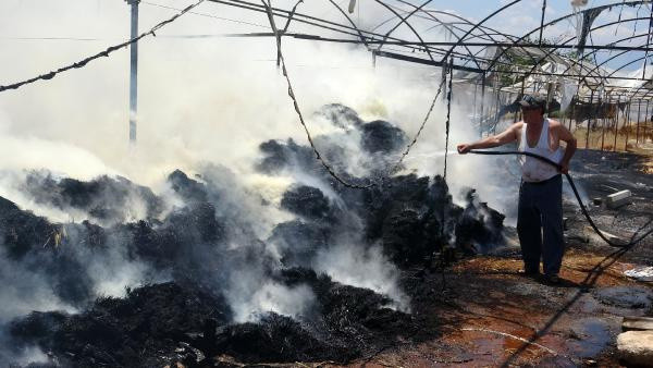 Antalya'da yangın güçlükle söndürüldü! İşçiler gözyaşlarına boğuldu - Resim: 0