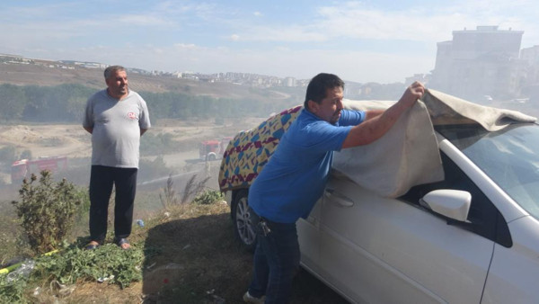 İstanbul'da yangına karşı ilginç yöntem! Aracı görenler şaştı kaldı - Resim: 0