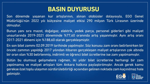 Ankara'da toplu ulaşıma zam kararı alındı! Dolar ve benzin zammı ile kaçınılmaz oldu - Resim: 0