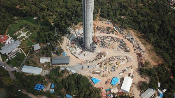 Çamlıca Televizyon Kulesi "giydirilmeye" başlandı   - Resim: 1