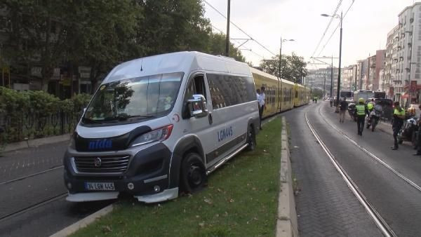 Fındıkzade'de minibüs tramvay yoluna girdi Seferler durdu - Resim: 3