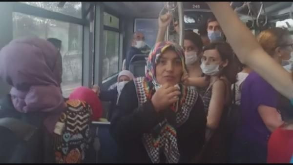 Otobüste maske takmayan kadın kendisini 'Doktorum takma dedi' diye savundu - Resim: 1