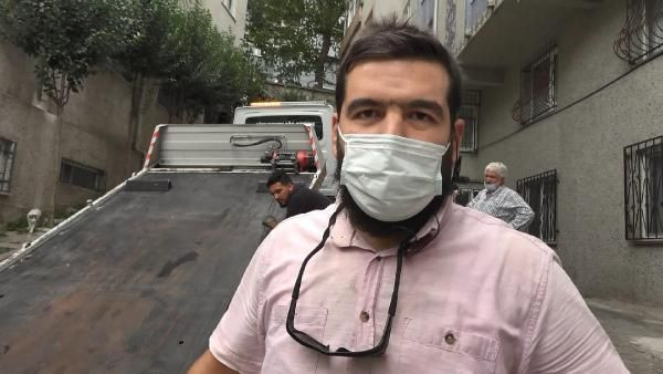 Şişli'de askıda kalan minibüsü halatla tuttular - Resim: 3