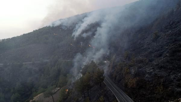 10,5 saat sonra kontrol altına alındı! Anamur'da 150 hektar alan zarar gördü - Resim: 3