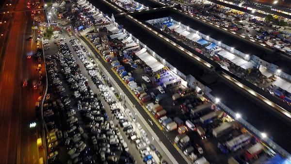 Bayrampaşa halinde gece yoğunluğu! Pazarcılar akın etti - Resim: 4