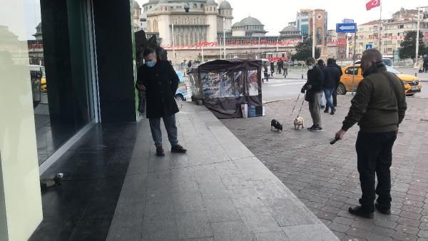 İzin alıp İstanbul'da getirdi gören inanamadı! Tasma takıp Taksim'de gezdirdi - Resim: 1