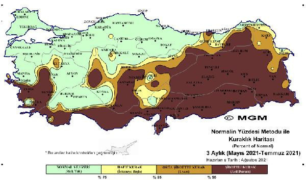 Meteoroloji'den korkutan haritalar! 'Olağanüstü' ve 'şiddetli kuraklık' yaşanıyor - Resim: 1