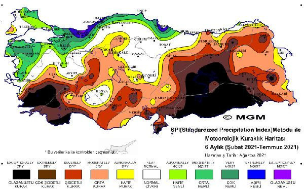 Meteoroloji'den korkutan haritalar! 'Olağanüstü' ve 'şiddetli kuraklık' yaşanıyor - Resim: 2