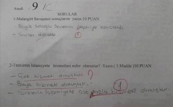 Sınav kağıtlarına öyle bir cevap yazdılar ki... - Resim: 1