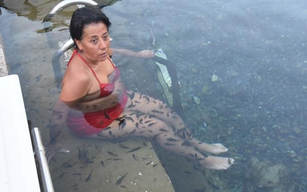 Sivas'ta doktor balıklar romatizma ve sedefe derman dünyada eşi yok - Resim: 3