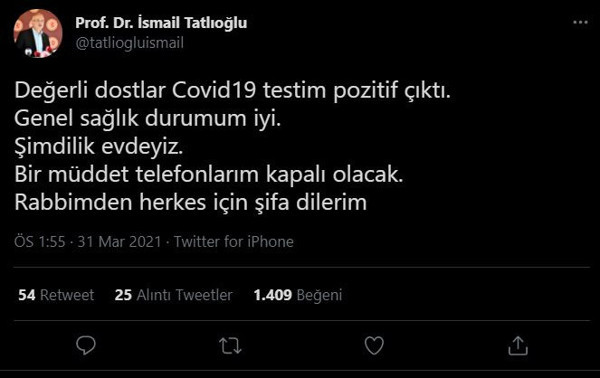 Covid-19'a yakalanan İsmail Tatlıoğlu 'Telefonlarım kapalı olacak' deyip son durumunu açıkladı - Resim: 0
