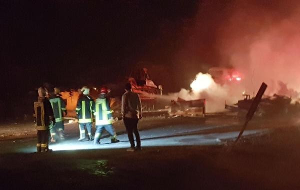 LPG tankeri tır ile çarpıştı Denizli'de hava aydınlatan korkunç kaza - Resim: 3