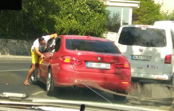 Sarıyer'de çok ilginç anlar! Kavga ettiği eşine kızan kadının yaptığına bak - Resim: 2