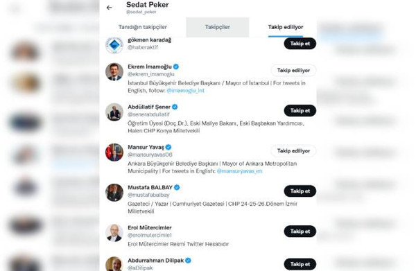 Hiç kimseyi takip etmiyordu! Sedat Peker Twitter'da bakın kimleri takibe aldı - Resim: 2