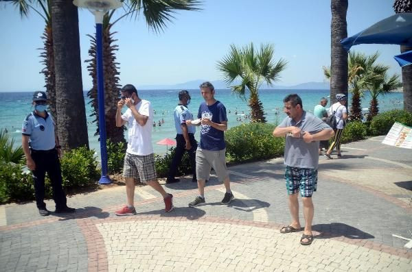 Aydın Kuşadası'nda plajlardaki yoğunluktan sosyal mesafe kalmadı - Resim: 4