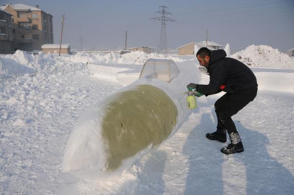 Hakkarili çoban kardan F-35 savaş uçağı yaptı! - Resim: 1