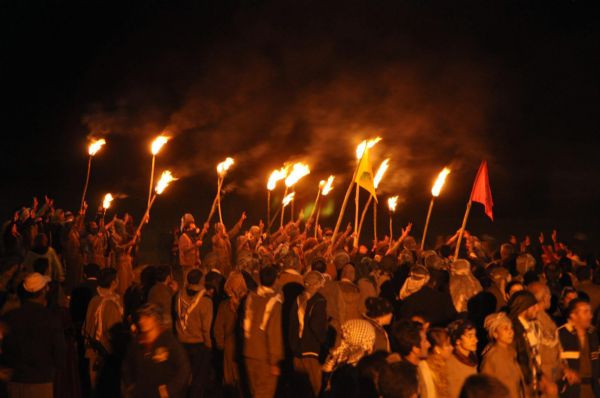 Dev Öcalan posteri ateşten 'Apo' yazısı - Resim: 1