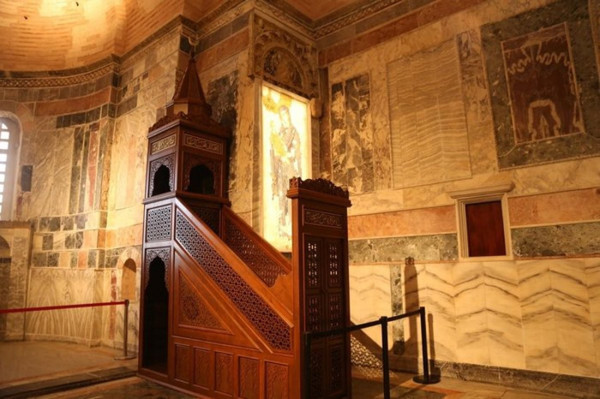 Kariye Camii'nde cuma heyecanı! Minber özel olarak tasarlandı - Resim: 0