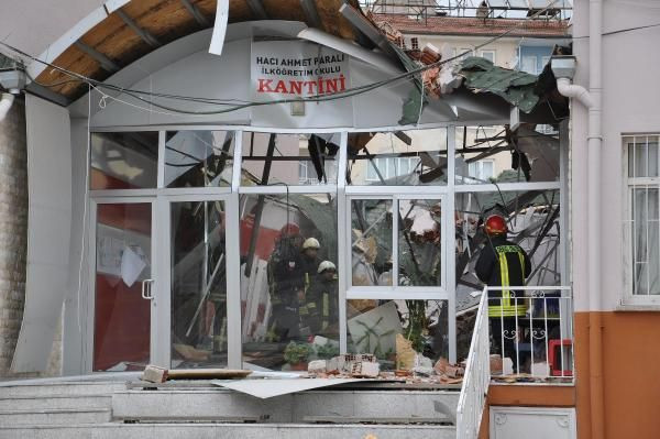 Okulun çatısı kantinin üzerine uçtu - Resim: 1