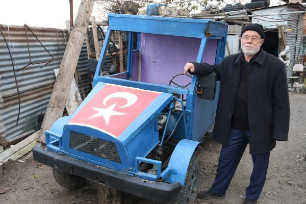 Elazığ'da şehit babası mini kamyonet yaptı - Resim: 3