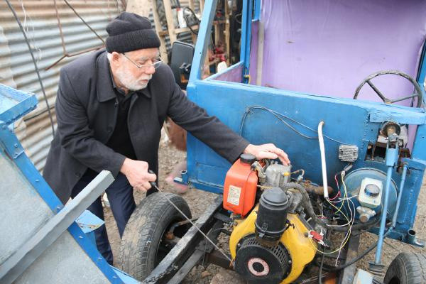 Elazığ'da şehit babası mini kamyonet yaptı - Resim: 2