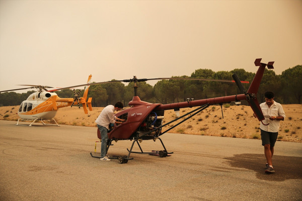 Antalya Manavgat'ta dev yangında kullanıldı! 8 saat havada kalabiliyor: İlk uçuşunu yapıyoruz - Resim: 1