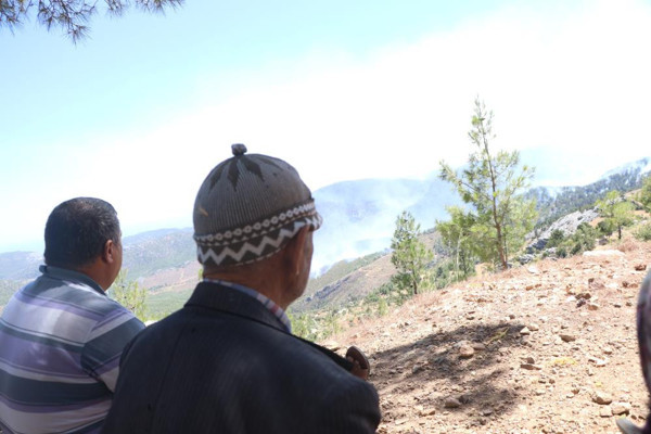 Mersin'de yürek dağlayan görüntü! Köylerinin yanışını çaresizce izliyorlar: Çok fenaydı - Resim: 1