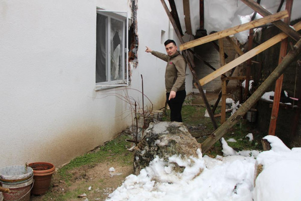 Amasya'da evde büyük bir patlama sesiyle uyandı! Hayatının şokunu yaşadı - Resim: 1