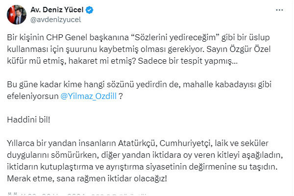 CHP'den 'iftiranı yedireceğim' diyen Yılmaz Özdil'e çok sert tepki: Haddini bil - Resim: 0
