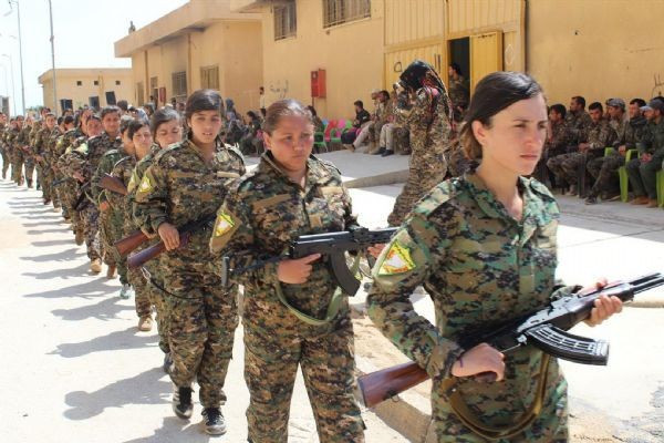 ABD terör örgütü YPG'nin yemin töreninde  - Resim: 2