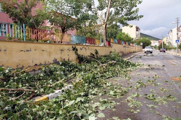 5 dakikada şehir göle döndü ağaçlar devrildi - Resim: 4