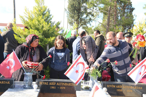 44 yıl önce Rumlar'ın katlettiği 15 şehit toprağa verildi - Resim: 3