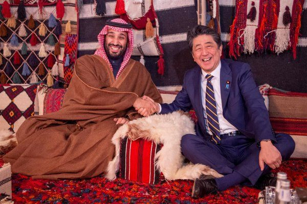 Veliaht Prens Selman Japon Başbakan bedevi çadırında ağırladı - Resim: 3