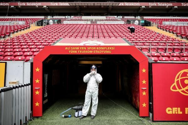 Galatasaray-Beşiktaş derbisi öncesinde statta koronavirüs önlemi - Resim: 4