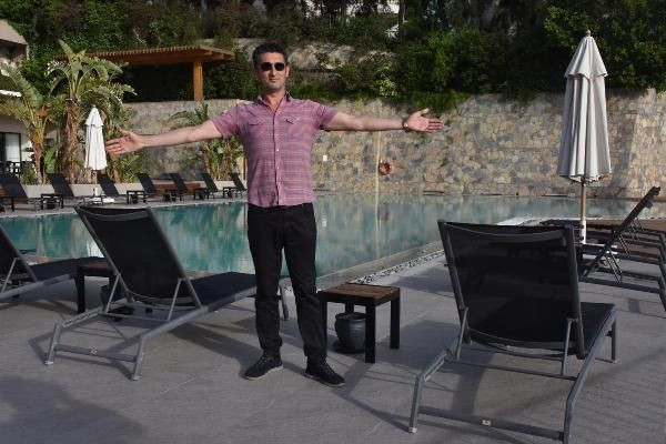 Otellerde sosyal mesafe hazırlığı! Santim santim ölçtüler - Resim: 4