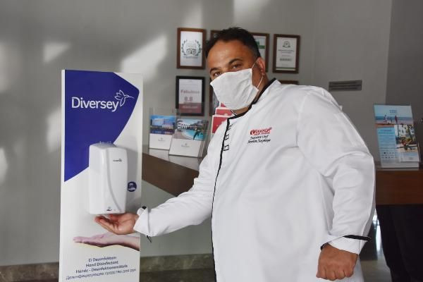 Otellerde sosyal mesafe hazırlığı! Santim santim ölçtüler - Resim: 3