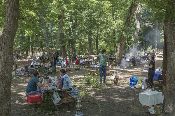 Belgrad Ormanı tıka basa doldu uzun araç kuyrukları oluştu - Resim: 3